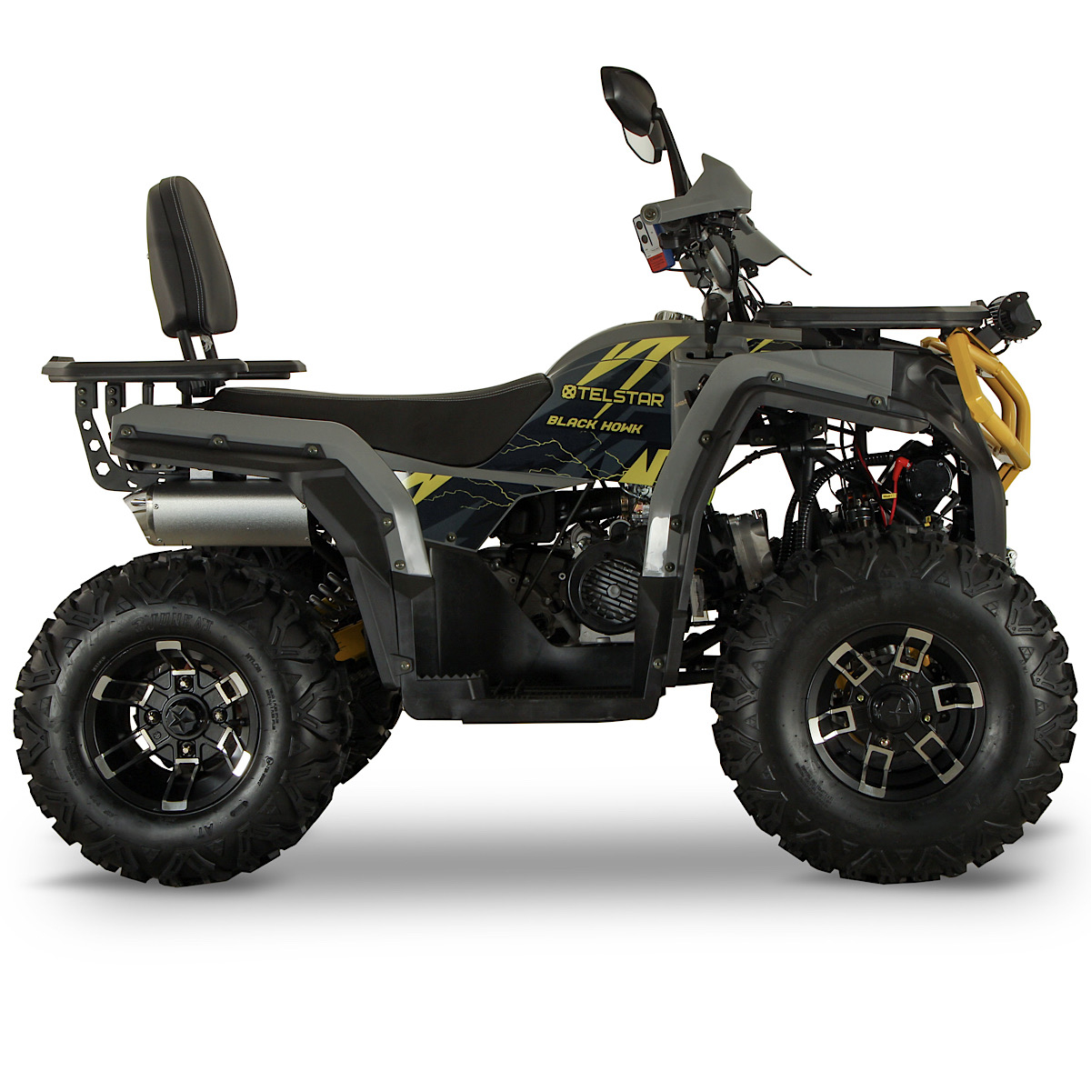 ATV 250cc cu troliu, răcire cu lichid, cadru ranforsat și sistem audio – model 2025, complet echipat6