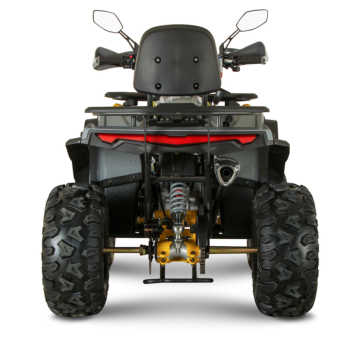 ATV 250cc cu troliu, răcire cu lichid, cadru ranforsat și sistem audio – model 2025, complet echipat8