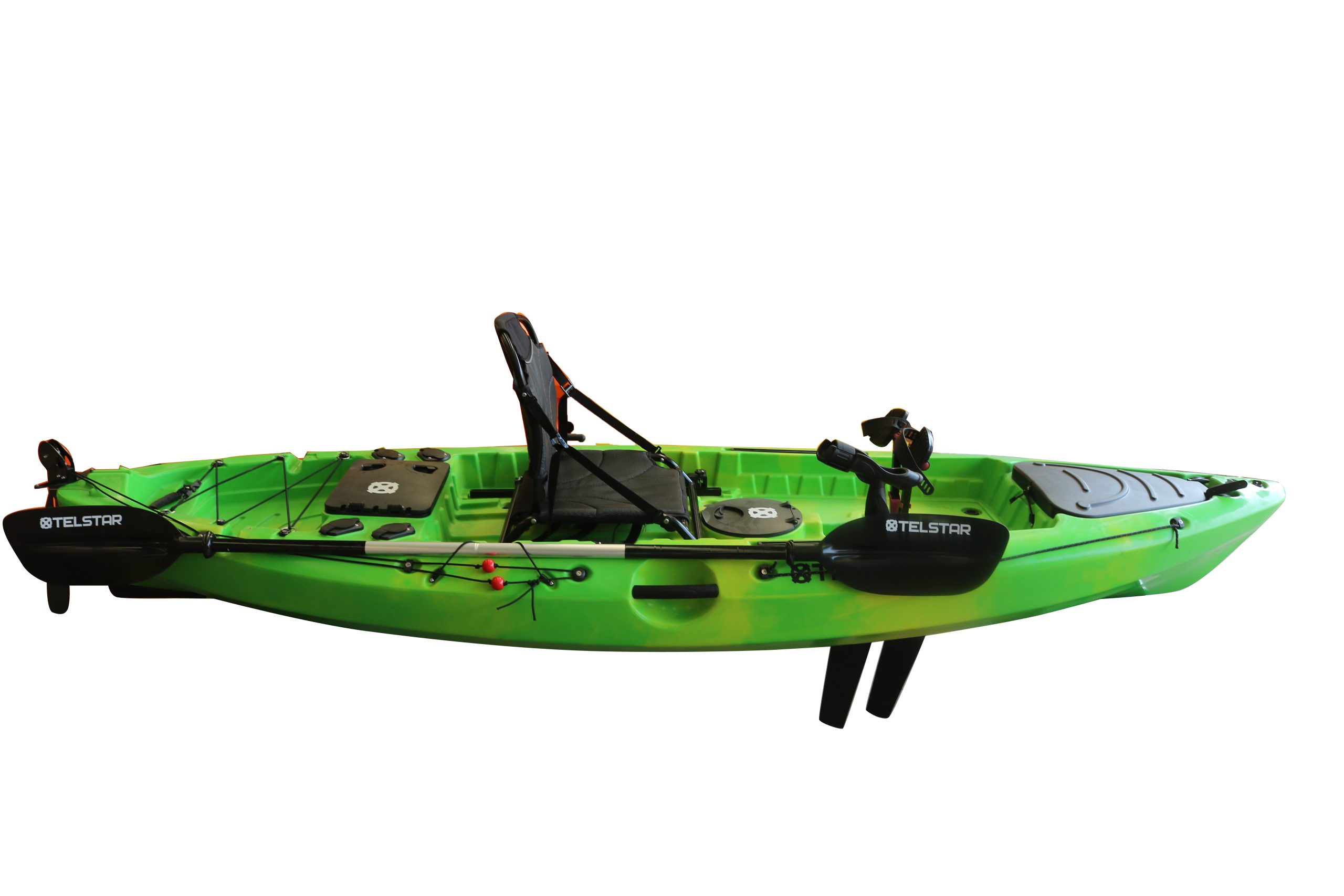 Caiac polivalent cu pedale și direcție – model universal cu scaun confortabil, 318 cm3