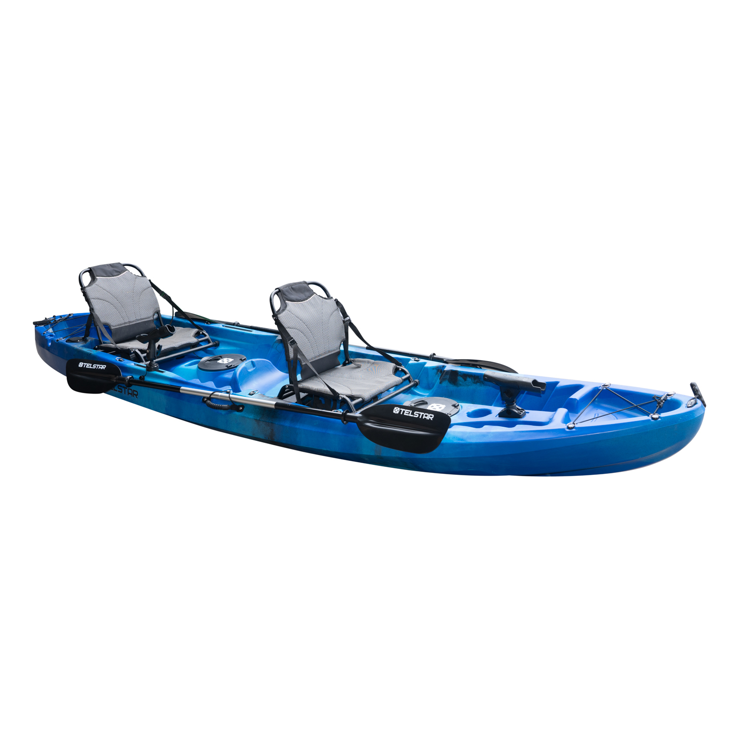 Caiac turism și de pescuit pentru familie – 2+1 locuri, 370 cm, cu echipare completă3