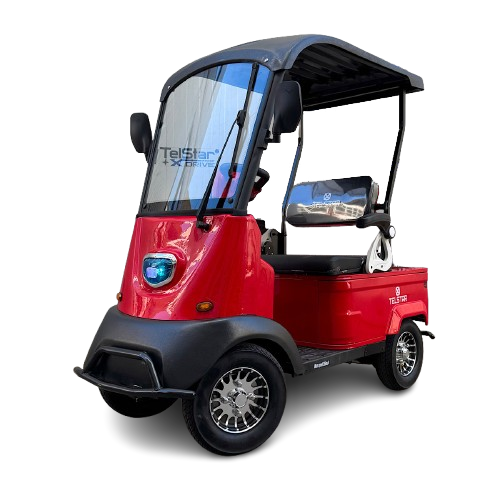 Mașină electrică golf, 72V 23Ah, 2 locuri, cu acoperiș și sistem audio, fără permis