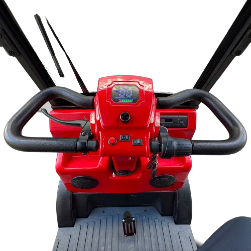 Mașină electrică golf 72V 23Ah 2 locuri cu acoperiș și sistem audio fără permis3
