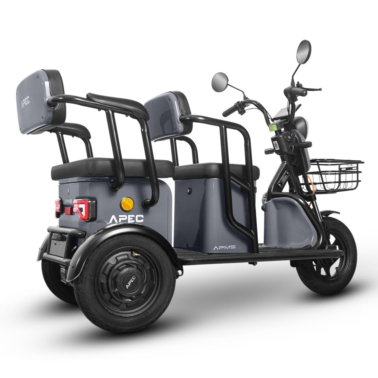Triciclu Electric 1000W, Fără Permis, 60V20Ah, Gri12