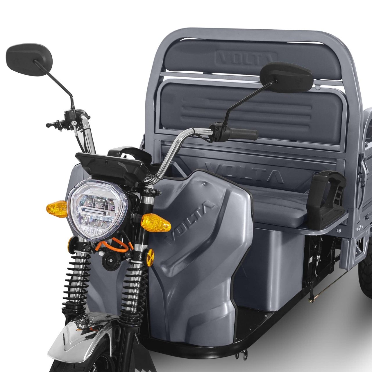 Triciclu Electric 3900W, Hercules, 72V, 120Ah, Fără Permis, Cu Cabină, Gri12
