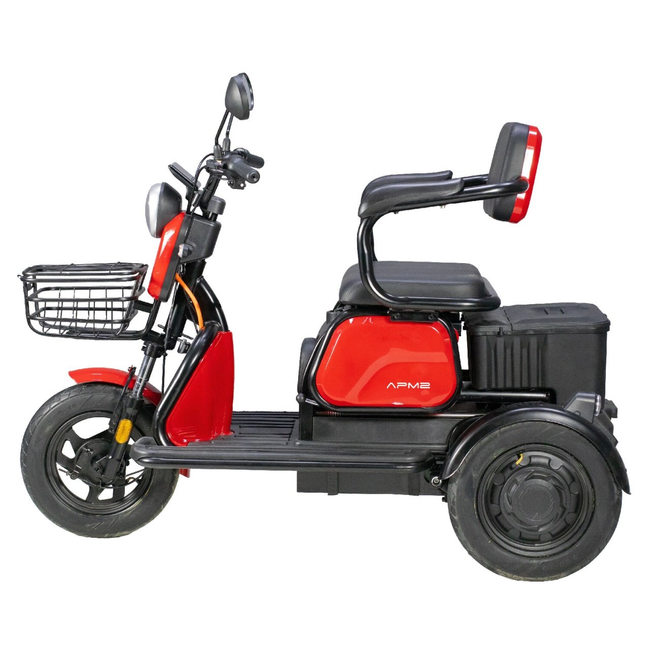 Triciclu Electric, Fără Permis, Motor 1000W, Roșu, Omologat RAR