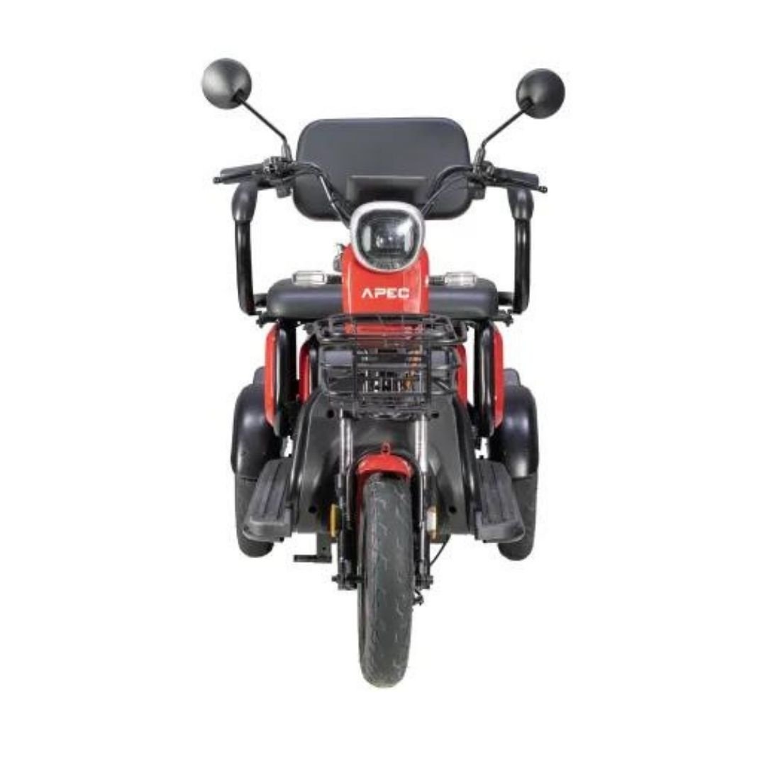 Triciclu Electric, Fără Permis, Motor 1000W, Roșu, Omologat RAR4