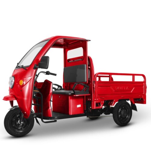 Triciclu Electric Fără Permis, Hercules, Motor 3900W, 72V, 120Ah, Tuk Tuk Cu Cabină