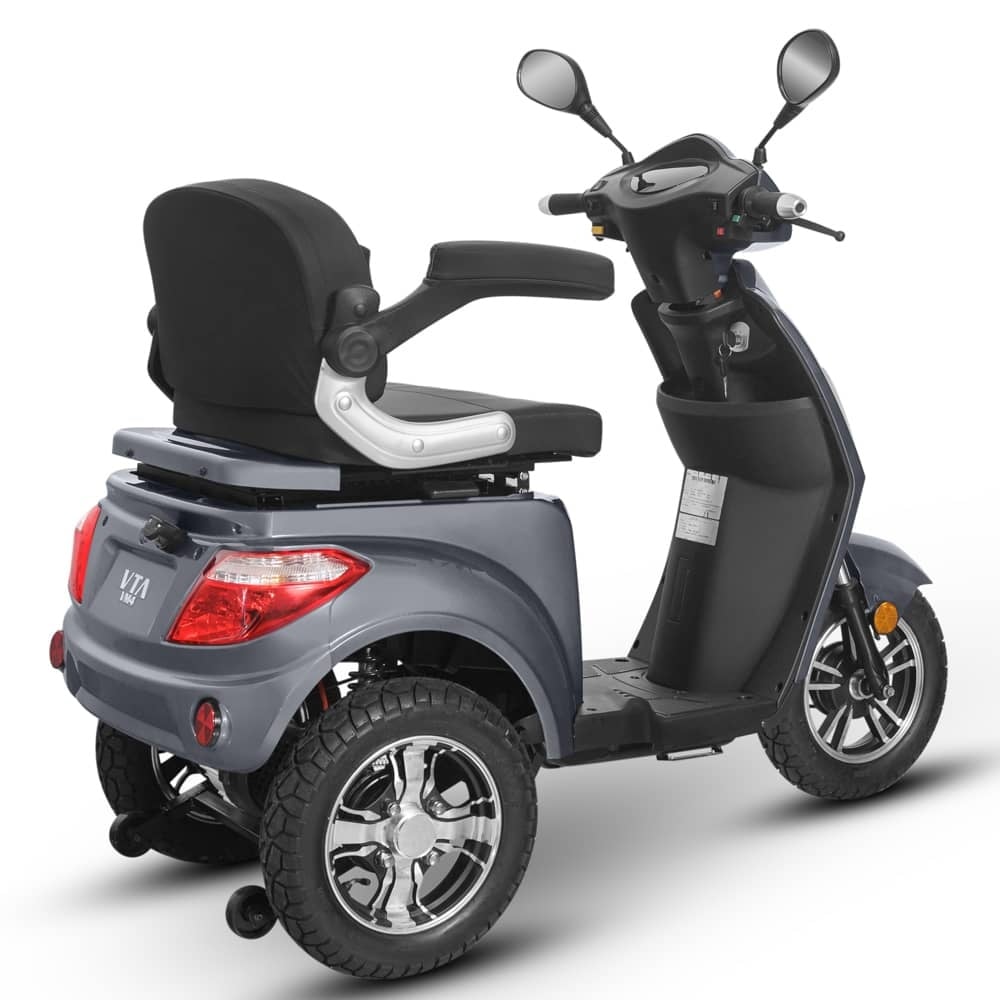 Triciclu Electric gri, 1000W, Fără Permis3