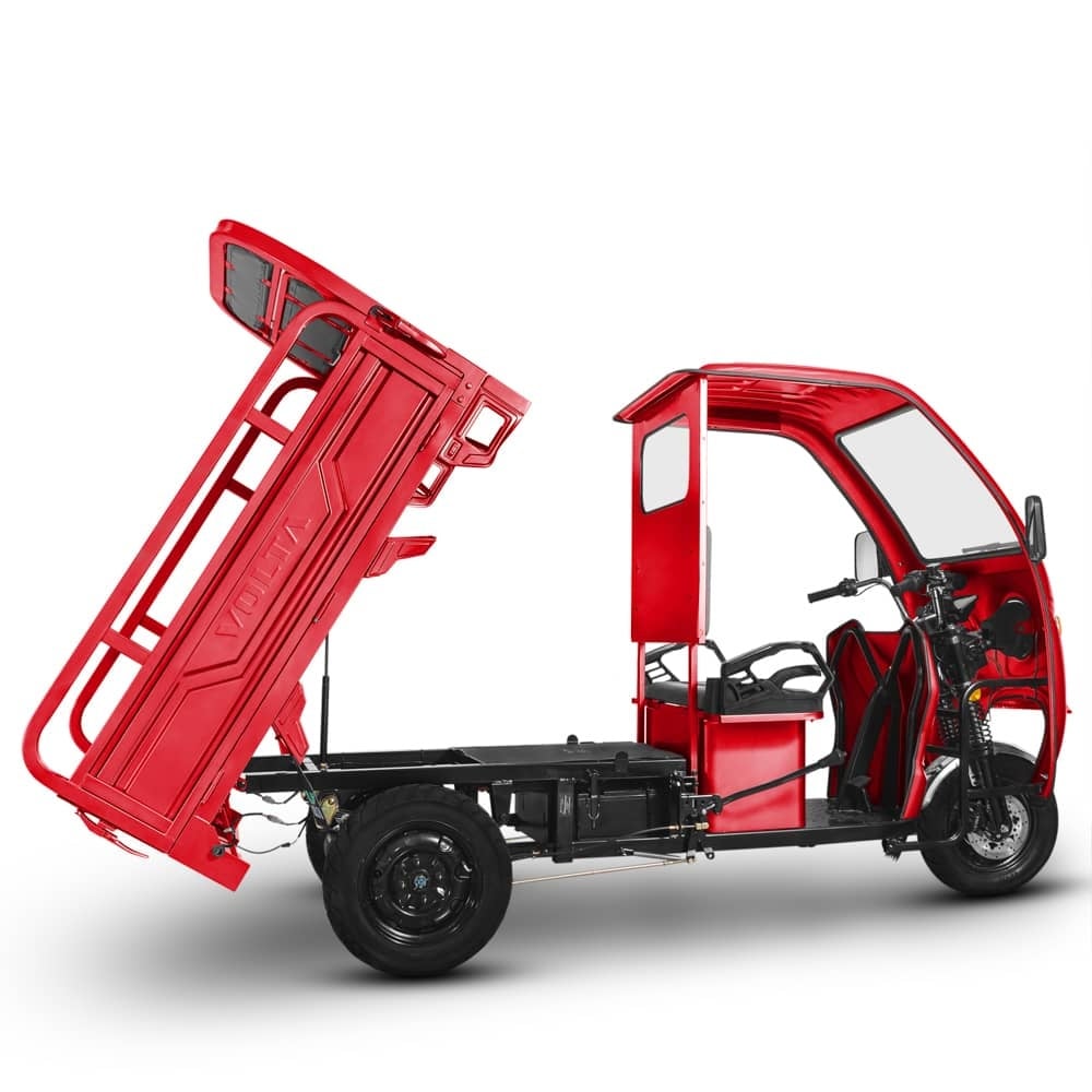 Triciclu Electric rosu Hercules, motor 3900W, 72V, 60Ah, Fără Permis, Tuk Tuk cu cabină7