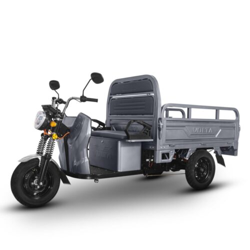 Tuk Tuk Cu Cabină, Electric, Hercules, 3900W, 72V 45Ah, Cu Cabină, Cu Permis, Gri