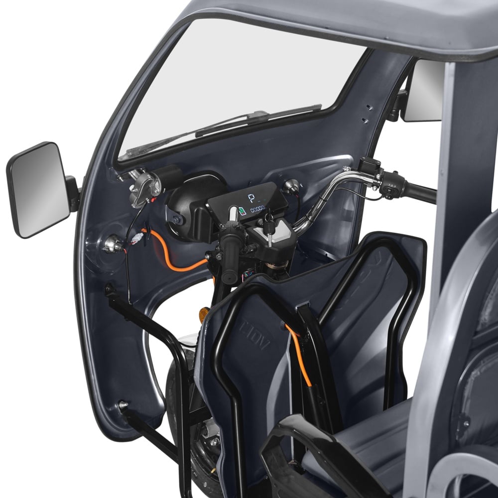 Tuk Tuk Electric Hercules, Motor 3900W, 72V, 45Ah, Cu Permis, Cu Cabină7