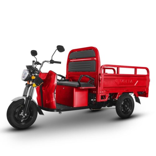 Tuk Tuk Hercules 3900W, Electric, 72V 120Ah, Fără Permis, Cu Benă Basculabilă, Roșu