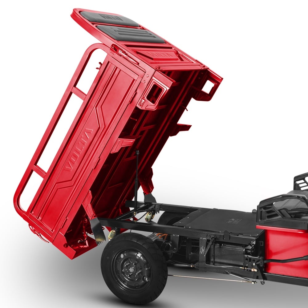 Tuk Tuk Hercules 3900W, Electric, 72V 120Ah, Fără Permis, Cu Benă Basculabilă, Roșu10