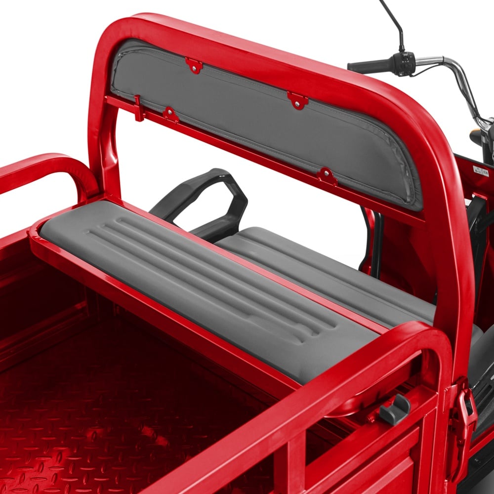 Tuk Tuk Hercules 3900W, Electric, 72V 120Ah, Fără Permis, Cu Benă Basculabilă, Roșu6