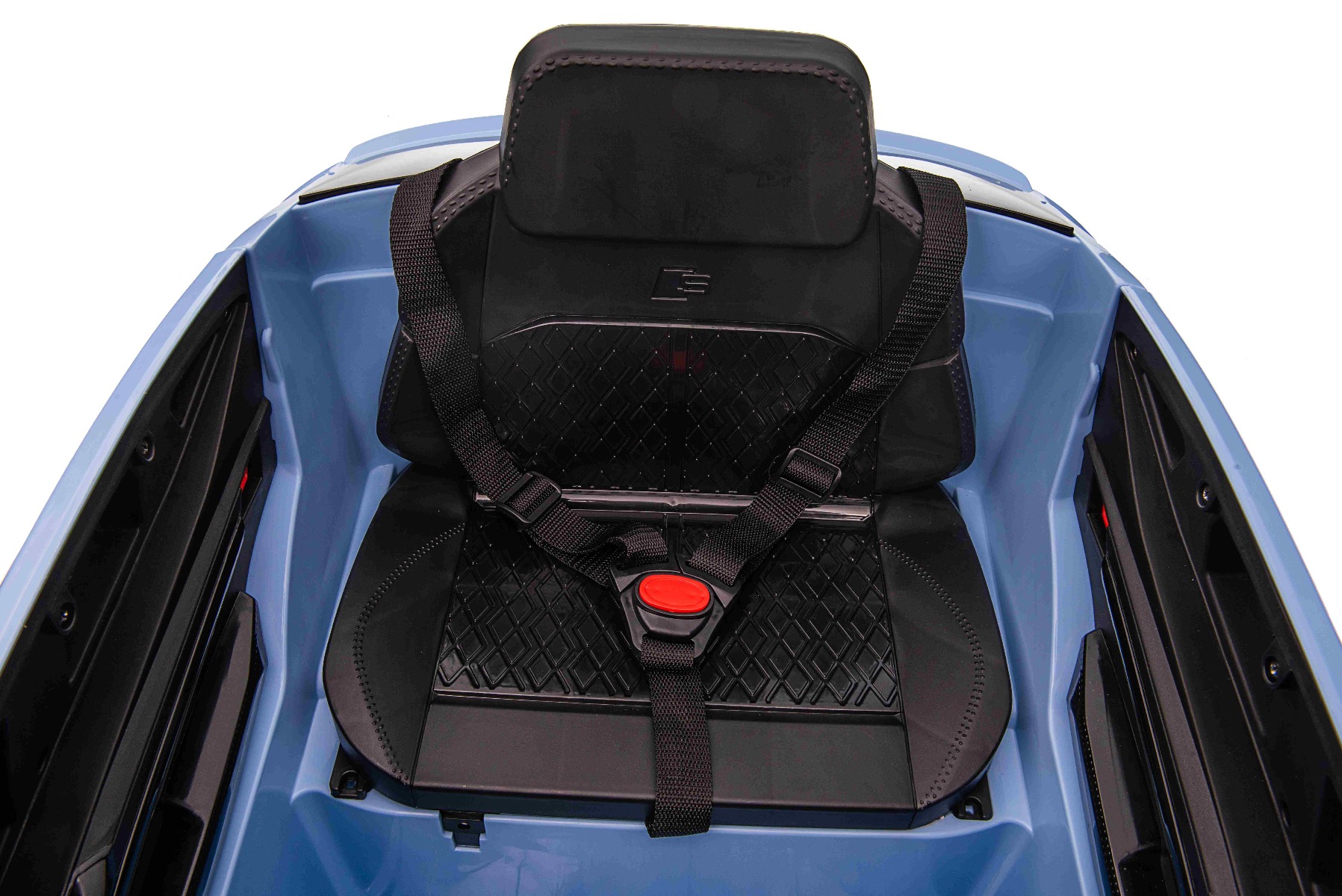 Maşinuţa electrica copii Audi E-tron Sportback 12V, albastru, scaun lat cu un singur loc și centură de siguranță cu prindere în trei puncte, telecomandă 2.4 GHz, intrare USB/AUX, suspensie, baterie litiu, lumini LED, motor 2 x 25W, licență ORIGINALĂ - imagine 14