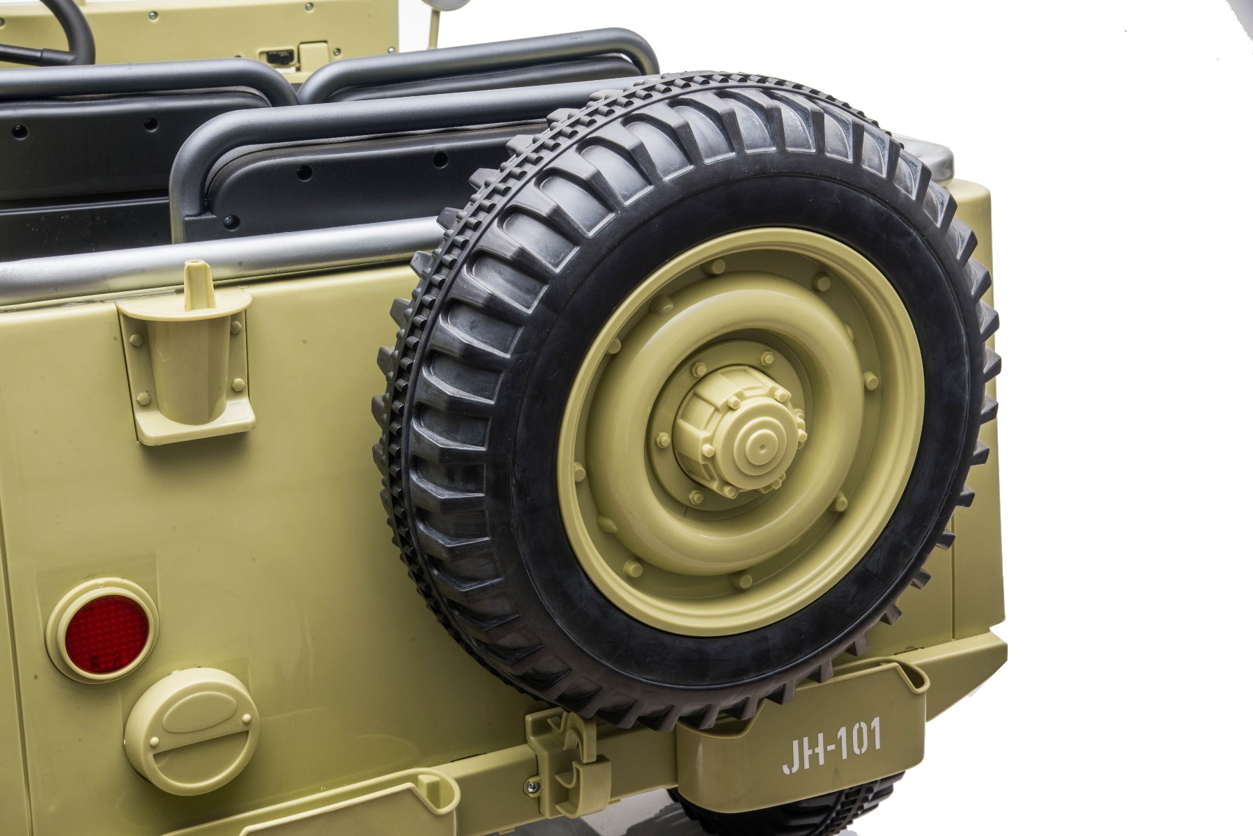 Mașinuță electrică pentru copii SUA ARMY-4X4, cu trei locuri, MP3 Player cu intrare USB / SD, suspensie integrală, lumini LED, parbriz pliabil, baterie portabilă 12V14AH, roți EVA, scaune din piele, telecomandă de 2,4 GHz, 4x4 - imagine 11