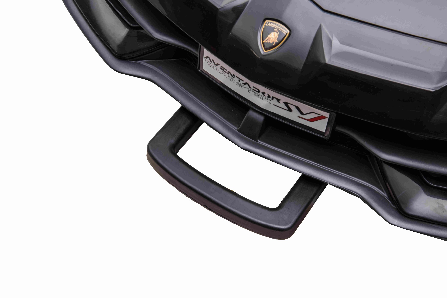 Mașină electrică copii Lamborghini Aventador 24V două locuri, caroserie lăcuită negru, 2.4 GHz DO, scaune moi din PU, afișaj LCD, suspensie, uși cu deschidere verticală, roți EVA moi, MOTOR 2 X 45W, licență ORIGINALĂ - imagine 16