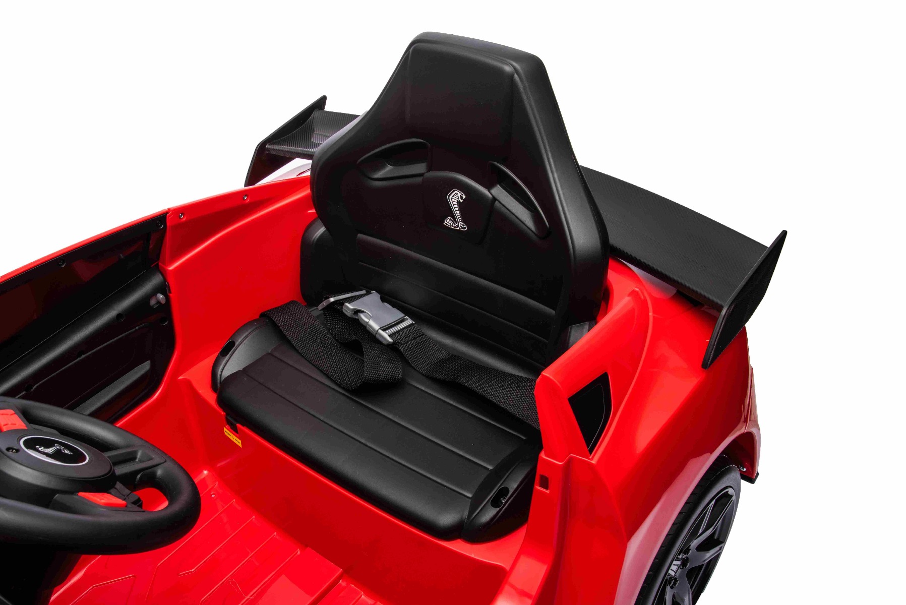 Mașină electrică copii Ford Shelby Mustang GT 500 Cobra, roșu, telecomandă 2,4 GHz, intrare USB, lumini LED, motor 2 x 30 W, licență ORIGINALĂ - imagine 15