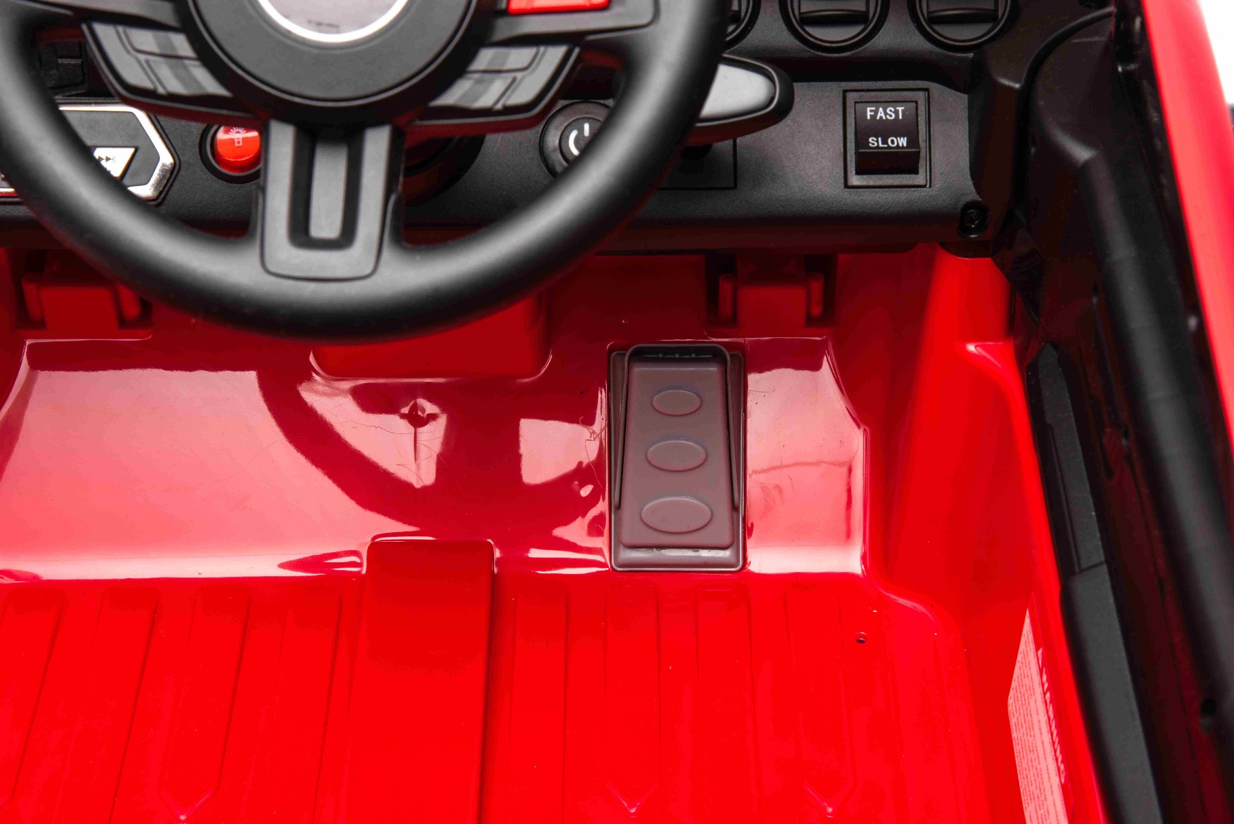 Mașină electrică copii Ford Shelby Mustang GT 500 Cobra, roșu, telecomandă 2,4 GHz, intrare USB, lumini LED, motor 2 x 30 W, licență ORIGINALĂ - imagine 17