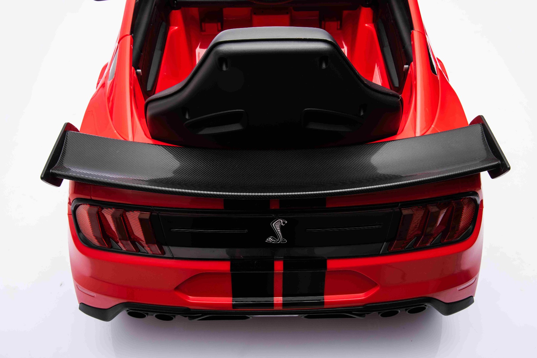 Mașină electrică copii Ford Shelby Mustang GT 500 Cobra, roșu, telecomandă 2,4 GHz, intrare USB, lumini LED, motor 2 x 30 W, licență ORIGINALĂ - imagine 21