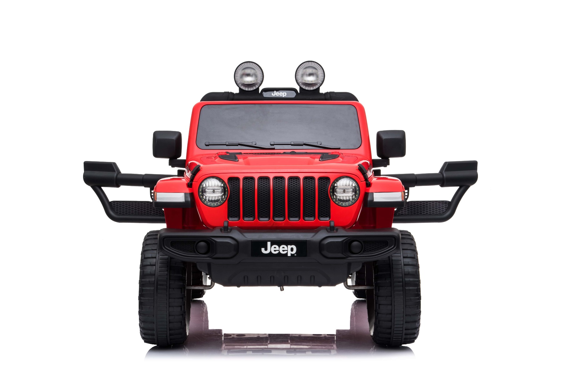 Mașinuță electrică pentru copii JEEP Wrangler, Roz, scaun din piele, Radio cu intrare Bluetooth și USB, unitate 4x4, baterie cu litiu, roți EVA, suspensii spate, telecomandă de 2,4 GHz, comutator funcție telecomandă/ pedală, licențiat - imagine 2