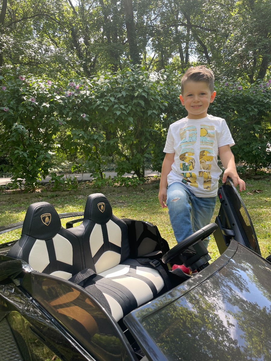 Mașină electrică copii Lamborghini Aventador 24V două locuri, caroserie lăcuită negru, 2.4 GHz DO, scaune moi din PU, afișaj LCD, suspensie, uși cu deschidere verticală, roți EVA moi, MOTOR 2 X 45W, licență ORIGINALĂ - imagine 21