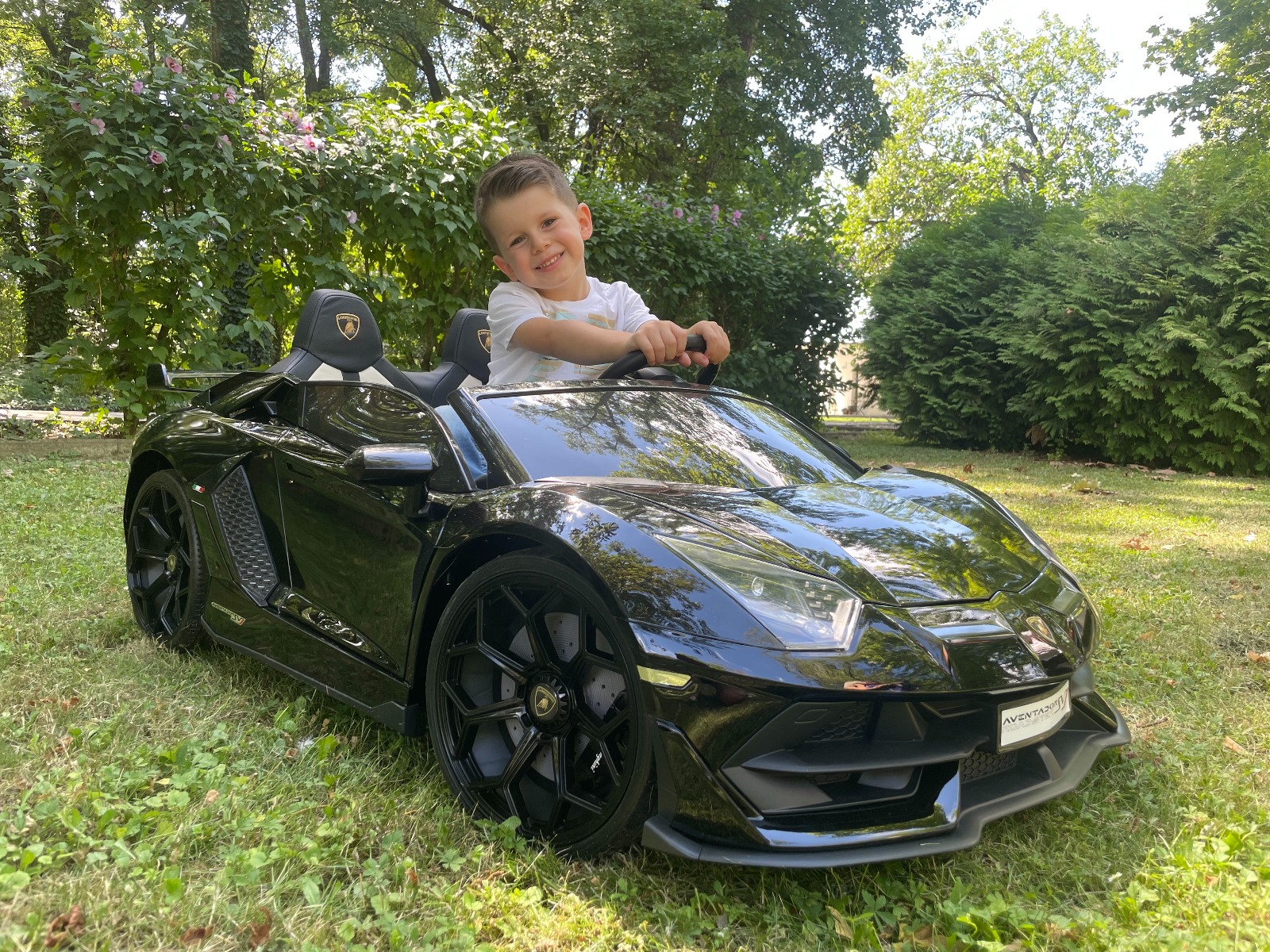 Mașină electrică copii Lamborghini Aventador 24V două locuri, caroserie lăcuită verde, 2.4 GHz DO, scaune moi din PU, afișaj LCD, suspensie, uși cu deschidere verticală, roți EVA moi, MOTOR 2 X 45W, licență ORIGINALĂ - imagine 25