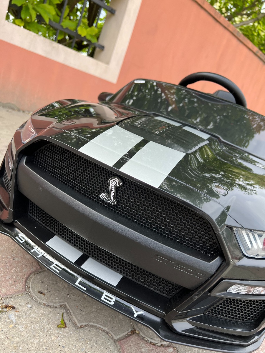 Mașină electrică copii Ford Shelby Mustang GT 500 Cobra, roșu, telecomandă 2,4 GHz, intrare USB, lumini LED, motor 2 x 30 W, licență ORIGINALĂ - imagine 24