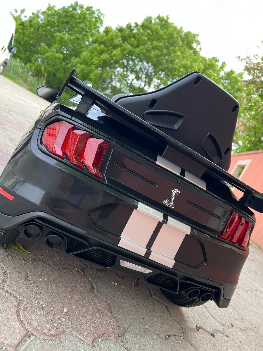 Mașină electrică copii Ford Shelby Mustang GT 500 Cobra, roșu, telecomandă 2,4 GHz, intrare USB, lumini LED, motor 2 x 30 W, licență ORIGINALĂ - imagine 27