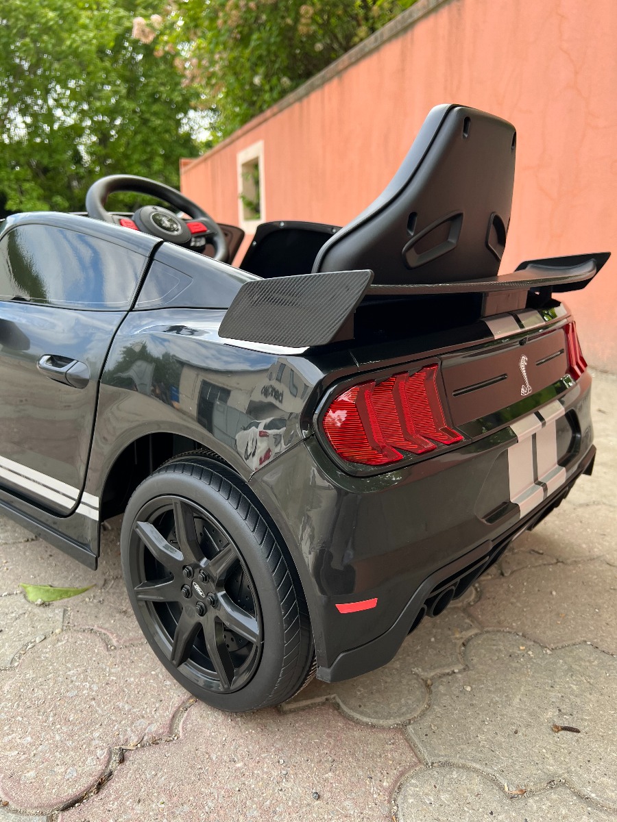 Mașină electrică copii Ford Shelby Mustang GT 500 Cobra, roșu, telecomandă 2,4 GHz, intrare USB, lumini LED, motor 2 x 30 W, licență ORIGINALĂ - imagine 28