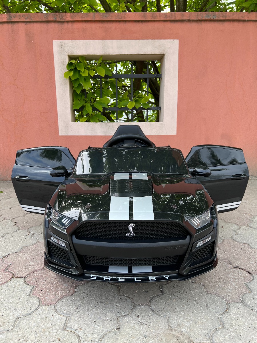 Mașină electrică copii Ford Shelby Mustang GT 500 Cobra, roșu, telecomandă 2,4 GHz, intrare USB, lumini LED, motor 2 x 30 W, licență ORIGINALĂ - imagine 26
