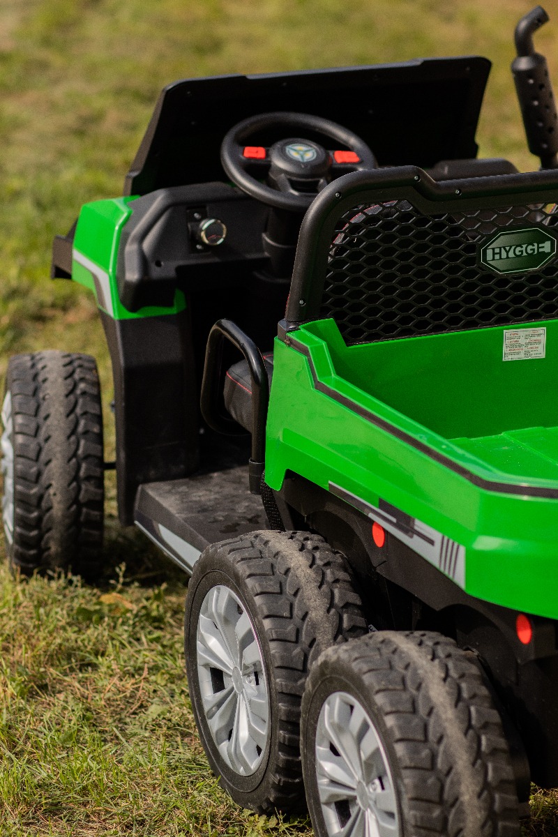 Mașină electrică copii FARM RIDER 6X6 cu tracțiune pe 4 roți, baterie 2x12V, roți EVA, suspensii, telecomandă 2,4 GHz, 2 locuri, MP3 player cu intrare USB / SD, Bluetooth - imagine 17