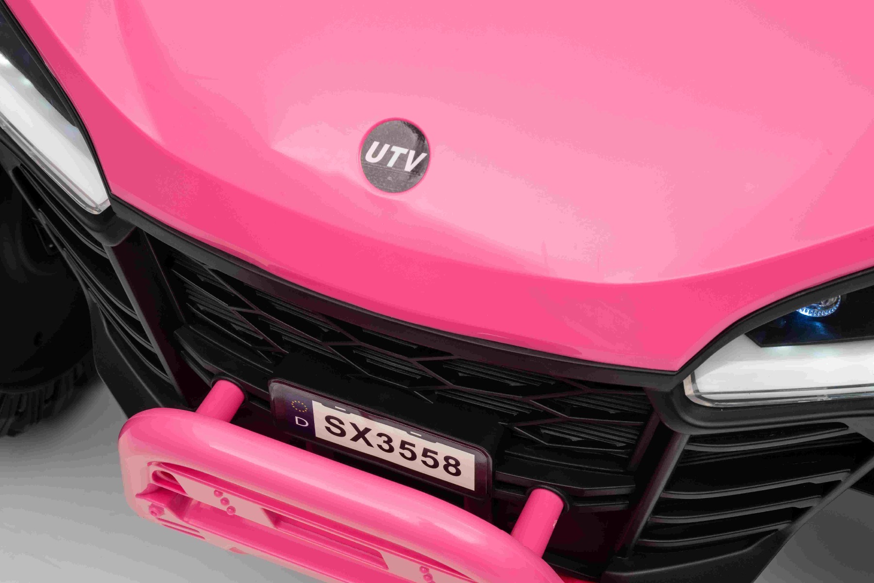 Maşinuţa electrica copii T-REX Ride 4x4 cu două locuri 24V, roz, player MP3 cu intrare USB/AUX, acționare 4x4, baterie litiu, suspensie, telecomandă, lumini LED - imagine 25