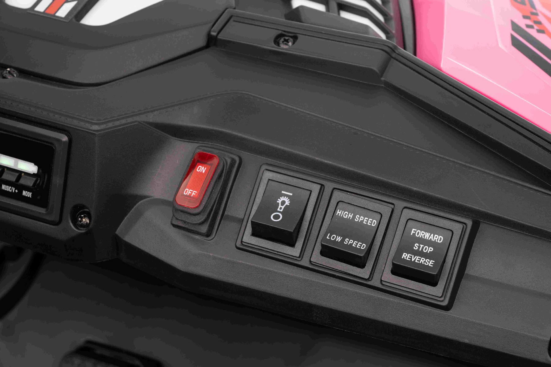 Maşinuţa electrica copii T-REX Ride 4x4 cu două locuri 24V, roz, player MP3 cu intrare USB/AUX, acționare 4x4, baterie litiu, suspensie, telecomandă, lumini LED - imagine 37