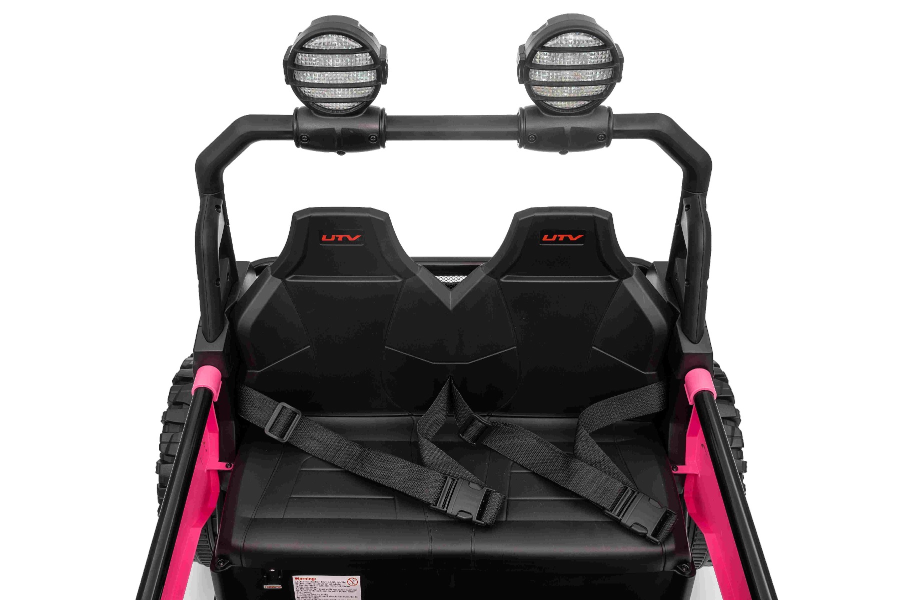 Maşinuţa electrica copii T-REX Ride 4x4 cu două locuri 24V, roz, player MP3 cu intrare USB/AUX, acționare 4x4, baterie litiu, suspensie, telecomandă, lumini LED - imagine 41