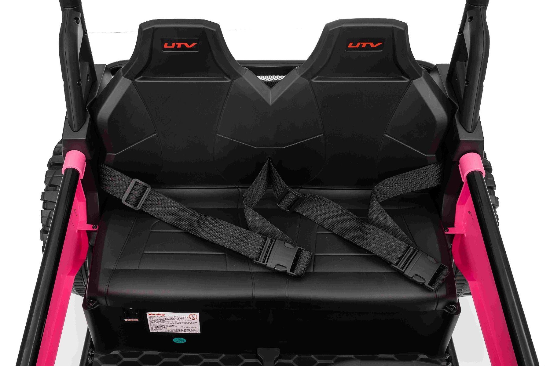 Maşinuţa electrica copii T-REX Ride 4x4 cu două locuri 24V, roz, player MP3 cu intrare USB/AUX, acționare 4x4, baterie litiu, suspensie, telecomandă, lumini LED - imagine 42
