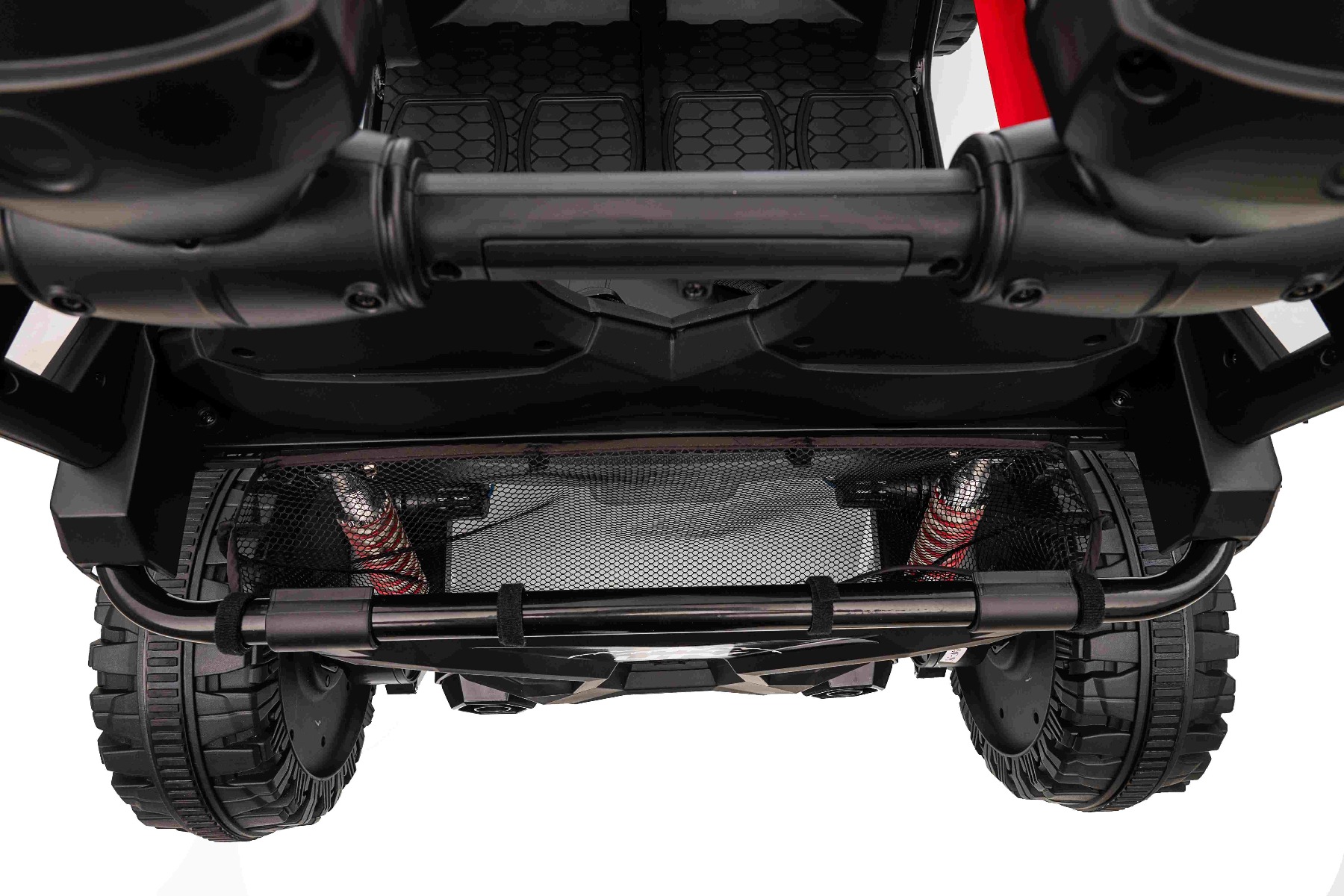 Maşinuţa electrica copii T-REX Ride 4x4 cu două locuri 24V, roșu, player MP3 cu intrare USB/AUX, acționare 4x4, baterie litiu, suspensie, telecomandă, lumini LED - imagine 42