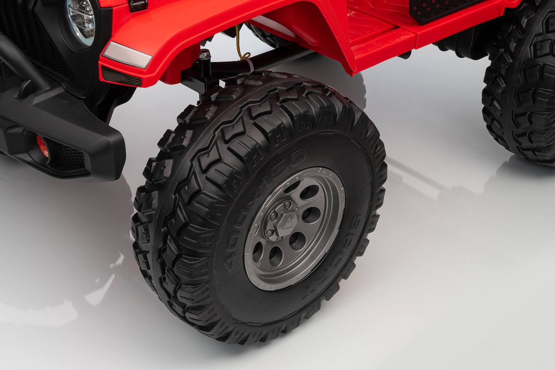 Maşinuţa electrica copii OFFRIDE 4x4² cu două locuri, 24V, roșu, player MP3 cu intrare USB/AUX, transmisie 4x4, baterie litiu, roți EVA cu suspensie, telecomandă, lumini LED - imagine 28
