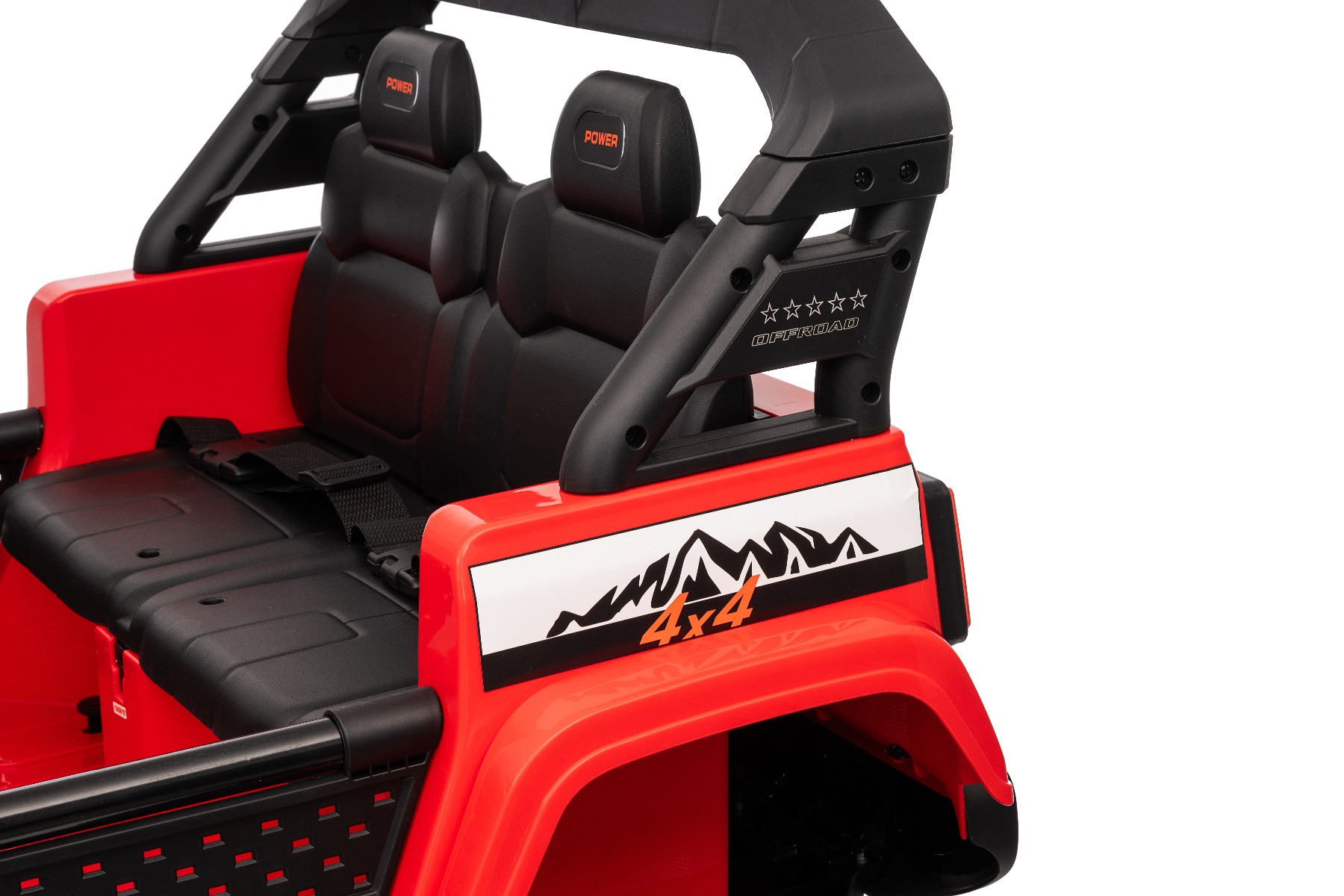 Maşinuţa electrica copii OFFRIDE 4x4² cu două locuri, 24V, roz, player MP3 cu intrare USB/AUX, transmisie 4x4, baterie litiu, roți EVA cu suspensie, telecomandă, lumini LED - imagine 47