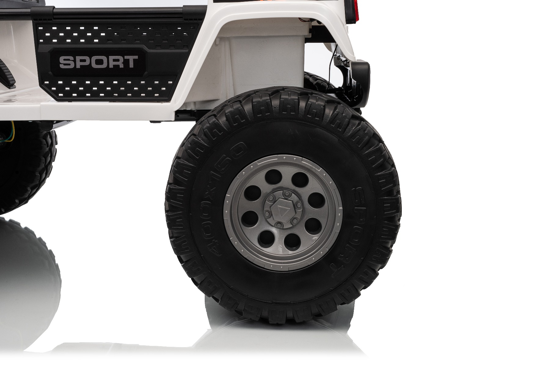 Maşinuţa electrica copii OFFRIDE 4x4² cu două locuri, 24V, alb, player MP3 cu intrare USB/AUX, transmisie 4x4, baterie litiu, roți EVA cu suspensie, telecomandă, lumini LED - imagine 30