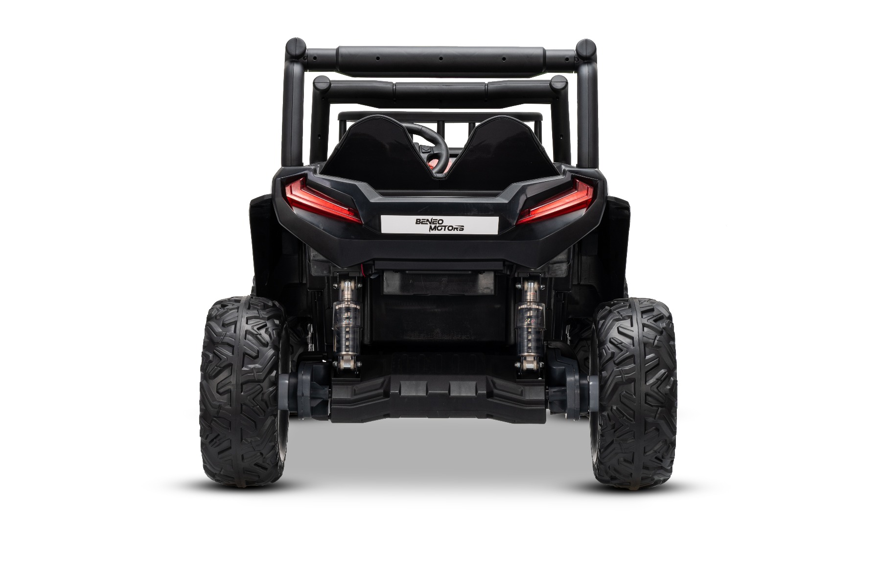 Mașină electrică pentru copii UTV 24V, verde, două locuri, motor 2 x 200 W, Baterie litiu, roți EVA, osii cu arcuri, frână electrică, scaun tapițat, 2.4 GHz DO, două locuri, USB, AUX - imagine 25