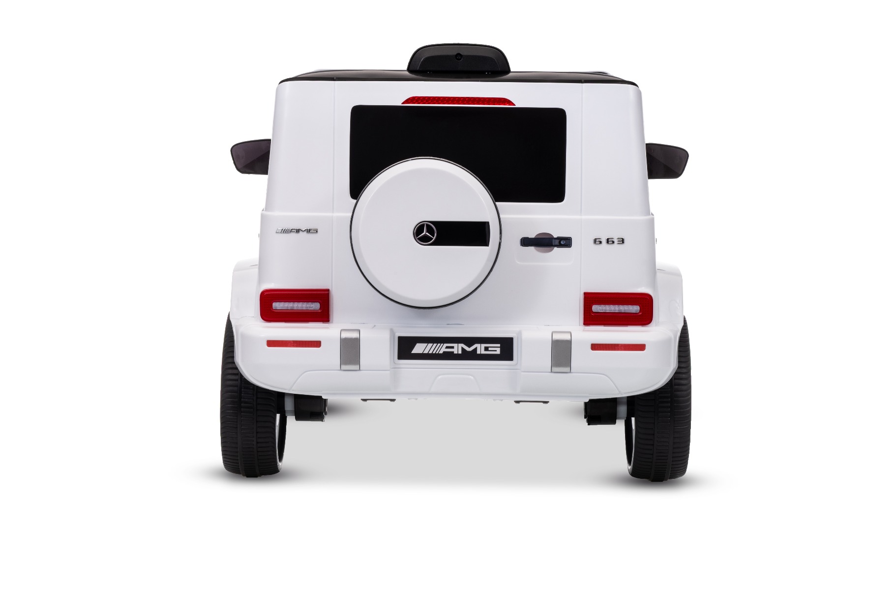 Mașinuță electrică Mercedes G63 12V, alb, scaun individual, suspensii față/spate, baterie litiu, telecomandă 2.4 GHz, 2XMOTOR, USB, Bluetooth, licență ORIGINALĂ - imagine 11