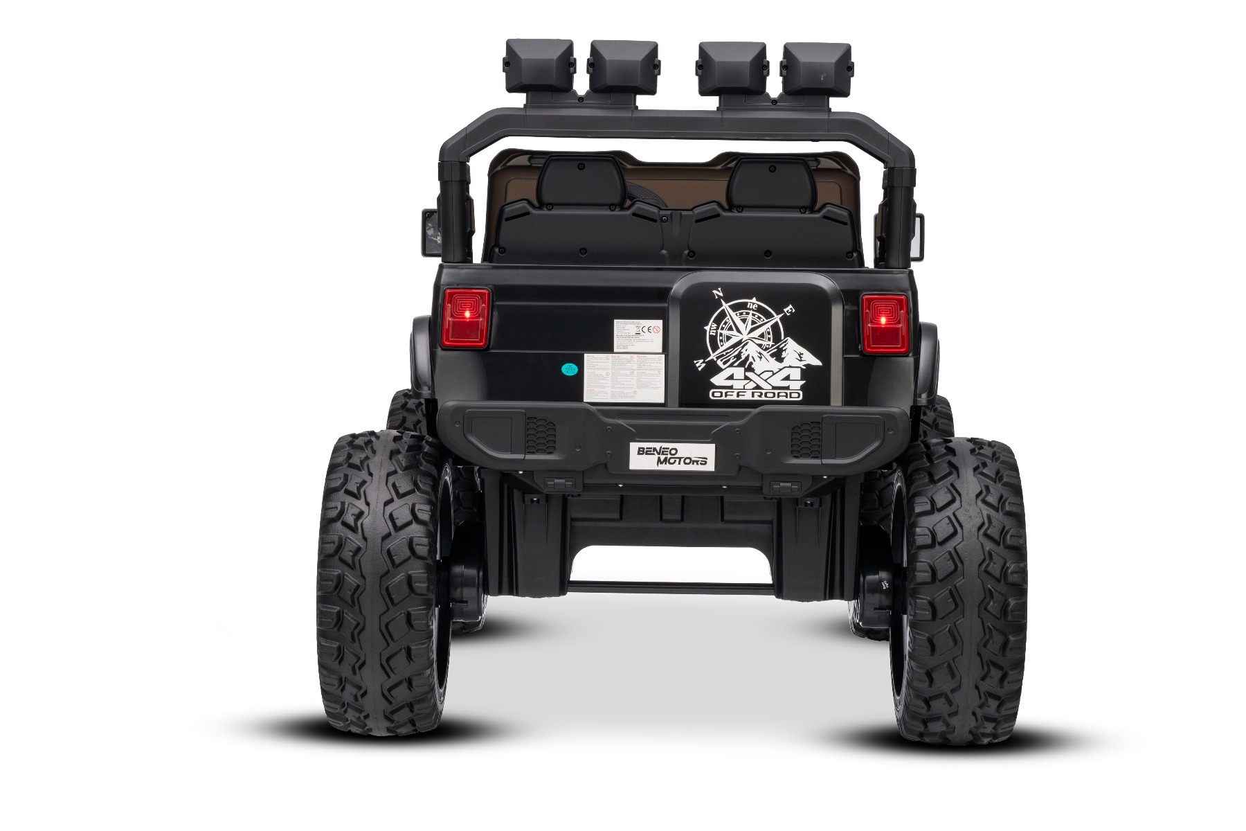 Maşinuţa electrica copii OFFRIDE 4x4² cu două locuri, 24V, negru, player MP3 cu intrare USB/AUX, transmisie 4x4, baterie litiu, roți EVA cu suspensie, telecomandă, lumini LED - imagine 11