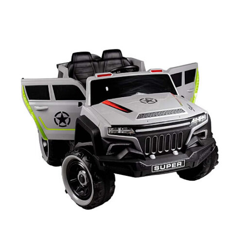 MASINUTA ELECTRICA PENTRU COPII RDB-7688 TIP SUV SUPER CU 4 MOTOARE 390W, 2 LOCURI, 12V7AH, ROTI EVA, GRI