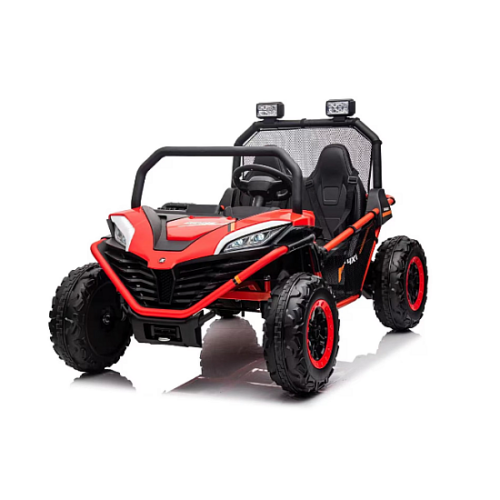 Masinuta electrica tip buggy UTV RDB-608, 24V/7Ah, 300W, roti EVA, scaun piele ecologica, telecomanda, intrare AUX (MP3) / USB / Bluetooth / Radio FM pentru 2 copii