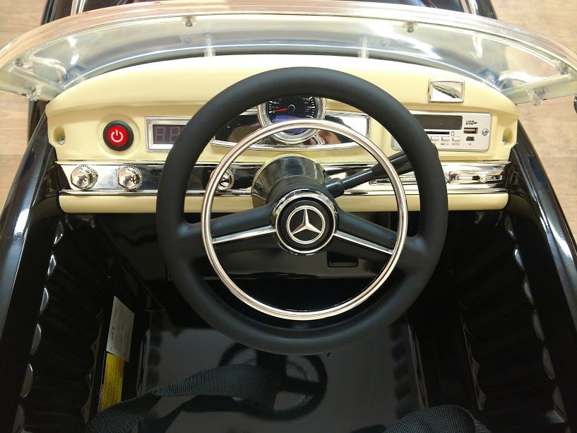 Masinuta electrica pentru copii Mercedes Benz 300S (LS618) Negru metalizat - imagine 6