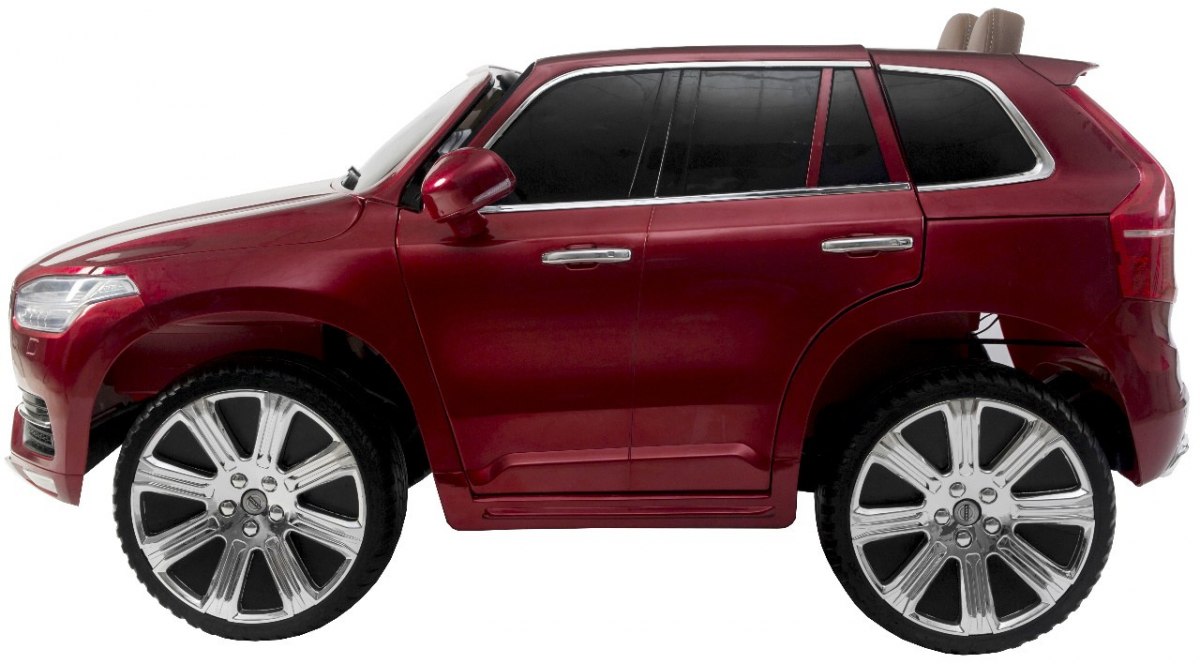 Masinuta electrica pentru copii VOLVO XC90 Visiniu metalizat - imagine 3