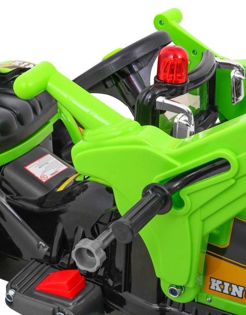 Tractor electric pentru copii cu cupa (328) Verde - imagine 4
