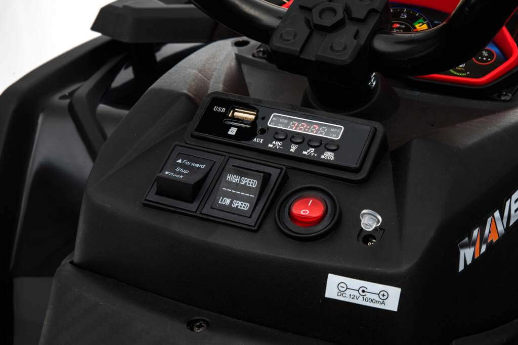 ATV electric pentru copii 4x4 12 volti (3588) Rosu - imagine 7