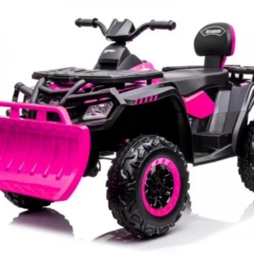 ATV electric pentru copii cu 2 locuri XT-SPEED FAST EDITION 320W 24V 4×4, cu cupa detasabila (S615) Roz